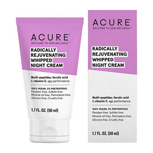 Acure Radically Rejuvenating Whipped Night Cream, 1.7 Oz